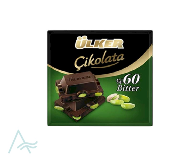 ULKER GOLDEN BITTER PISTACHIO CHOC 65G